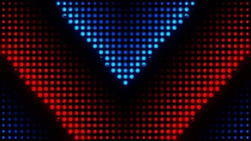 Red And Blue Circles Light Moving Background Vj Loop In 4K