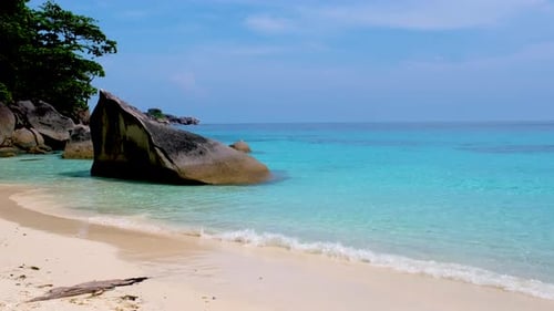 Turqouse Colored Ocean of the Tropical Island Similan in Southern Thailand