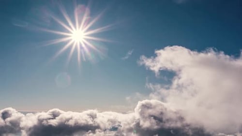 Clouds and Sun Sky