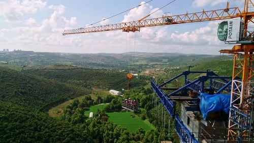 Construction Viaduct Workers