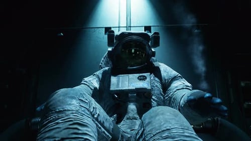 Astronaut iI A Spaceship