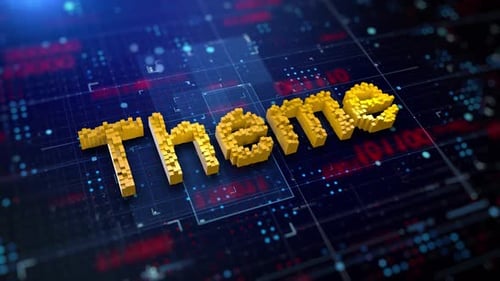 Pixelated Word Theme