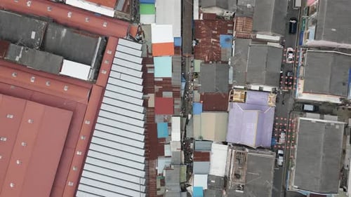 Train Market in Thailand