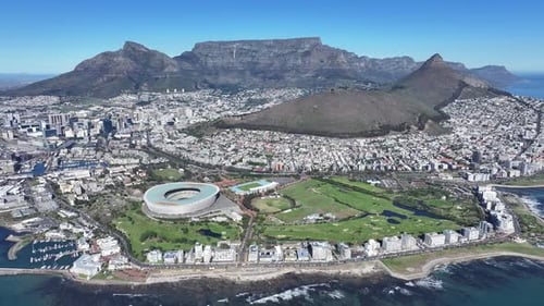 Green Point At Cape Town In Western Cape South Africa.