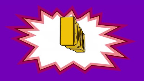 Comic Boom Burst with Vibrant Pop Art Elements Dynamic Cartoon Background Featuring Explosive Speech