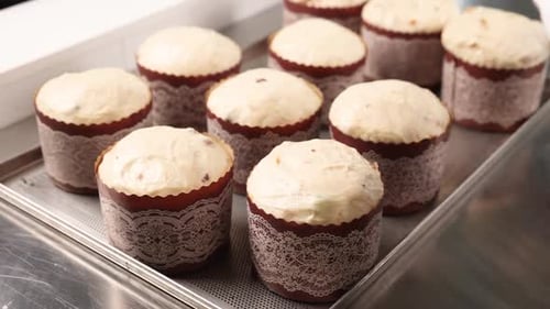 Freshly Baked Cakes Ready to go in the Oven