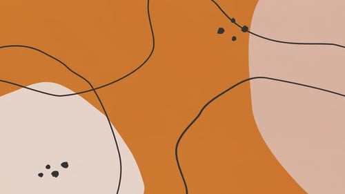 Fond animé de motif abstrait numérique multicolore
