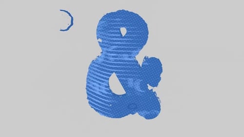 Distressed Ampersand Character Reveal Animation