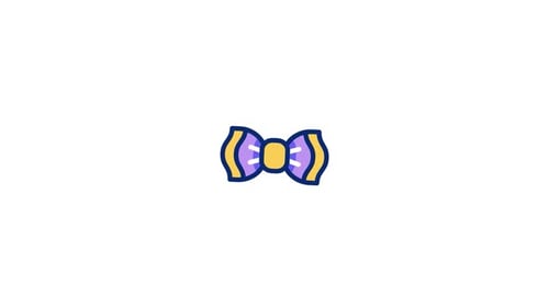 Animated Cartoon Bow Tie Wiggle