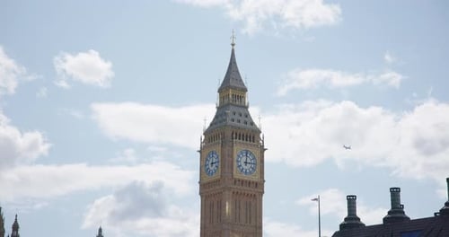 Big Ben, o famoso relógio da Elizabeth Tower em Londres, Reino Unido
