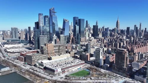 Downtown New York At Manhattan In New York United States.