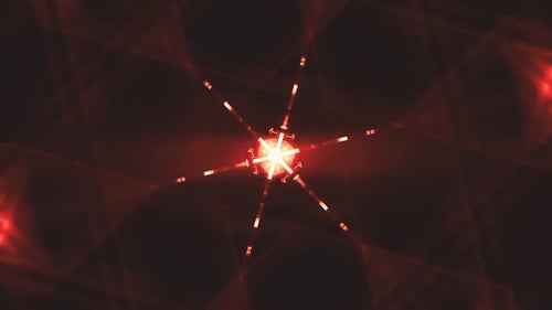 Yellow Glowing Lights Tunnel Animation Background