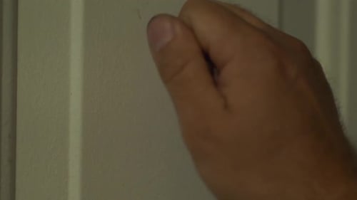 just knocking on a door