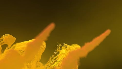 Colorful Fluid Powder Burst Abstract Animation