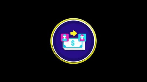 Accounts Business And Finance Icons Loop Animation