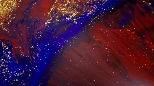 Dynamic Abstract Patterns with Colorful Inks in Organic Formations