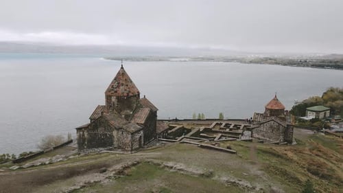 Klosterkomplex Sevanavank (Panoramaansicht)