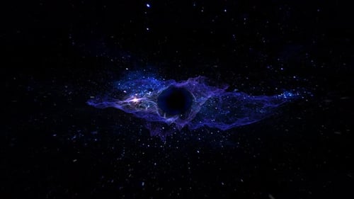 Supermassives Schwarzes Loch im Weltraum