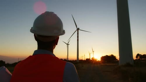 Wind Turbines And Environmental Engineer