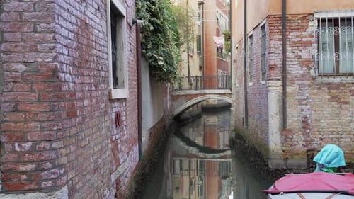 Lonely canal in Venice, Italy