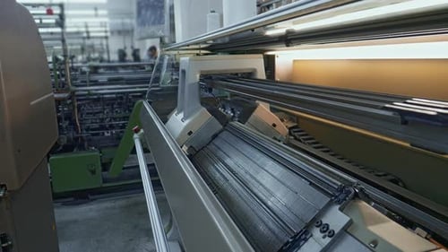 Production Process in a Textile Factory 4k