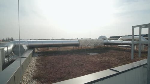 Shot Of Energy Gas Duct, Pipeline Gas Transportation , Industrial Use