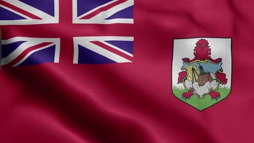 Waving Flag of Bermuda