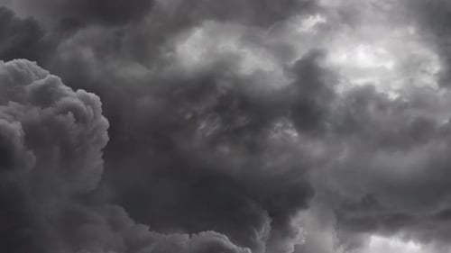 Ominous Gray Clouds Swirling in the Sky