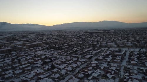Sunset and City: Unique Views by Drone