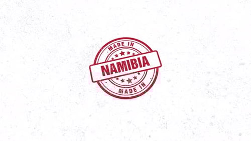 Made In Namibia Rubber Stamp