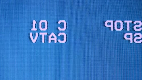 Retro VHS Glitch Effect with CRT Scan Lines and Static