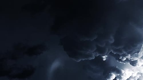 Dark Stormy Clouds with Light Time Lapse