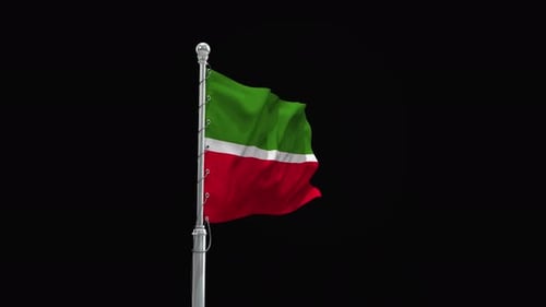 Realistic 3D Waving Flag Animation with Alpha Channel