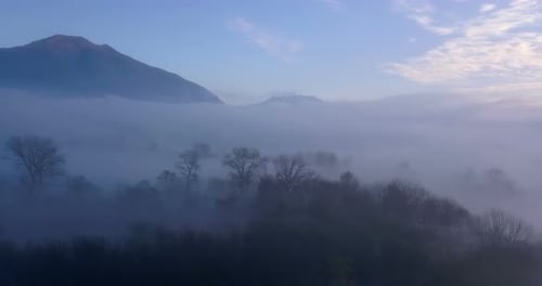 Fly Above Foggy Valley