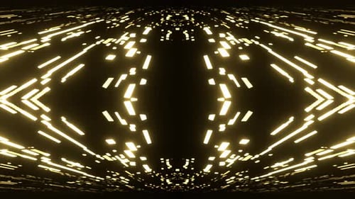 Yellow Abstract Light Speed Digital Symmetry Background Vj Loop In 4K