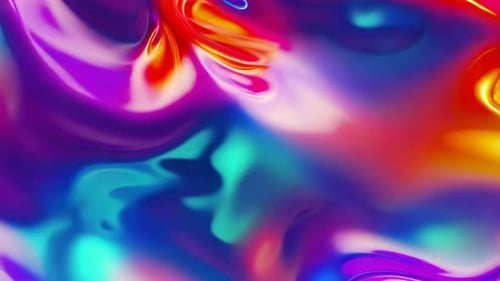 Abstract Iridescent Liquid Gradient Flowing Background