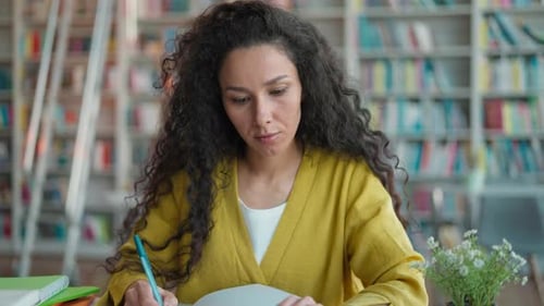Focused Student Writing in a Library Setting