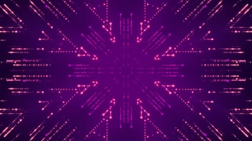 Glowing Geometric Light Rays Kaleidoscope Abstract Background