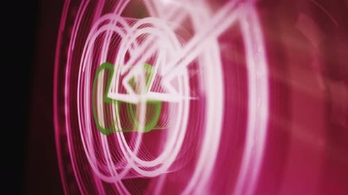 Target business strategy symbol loop digital concept