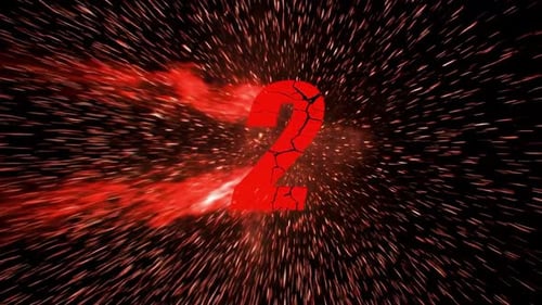 Dramatisch 3D-Animationsgrafiken mit leuchtenden Neonelementen Fettgedruckte Zahlen 3, 2, 1