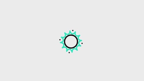 Minimalist Sun Burst Circle Reveal Logo Animation