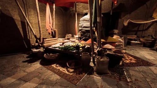 Exploring an Old National African Market Filled with Vibrant Goods and Textiles