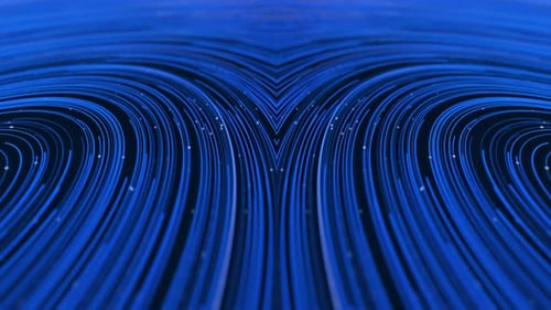 Abstract Blue Lines and Data Flow Particle Background