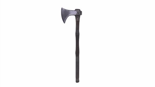 Viking Axe 3d object rotating loop