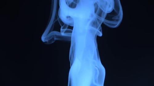 Blue Smoke Flowing