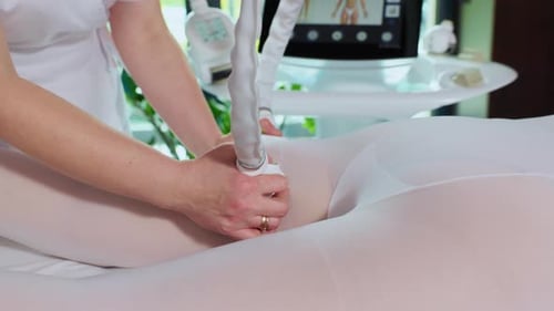 Woman Receiving Lpg Massage In Beauty Salon