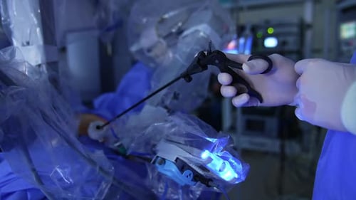 Robotic Surgery in Progress at Hospital