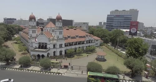 Pemuda Street Semarang, 04. Oktober 2019, historisches Gebäude Lawang Sewu