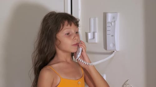 Child with Doorphone Indoor