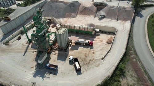 Aerial Sand Quarry